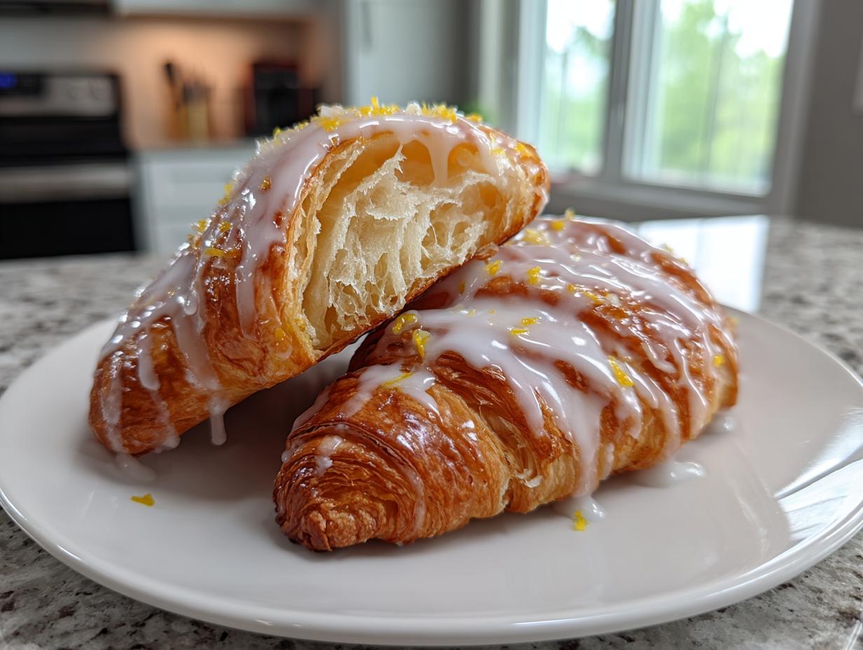 Lemon Drizzle Croissants