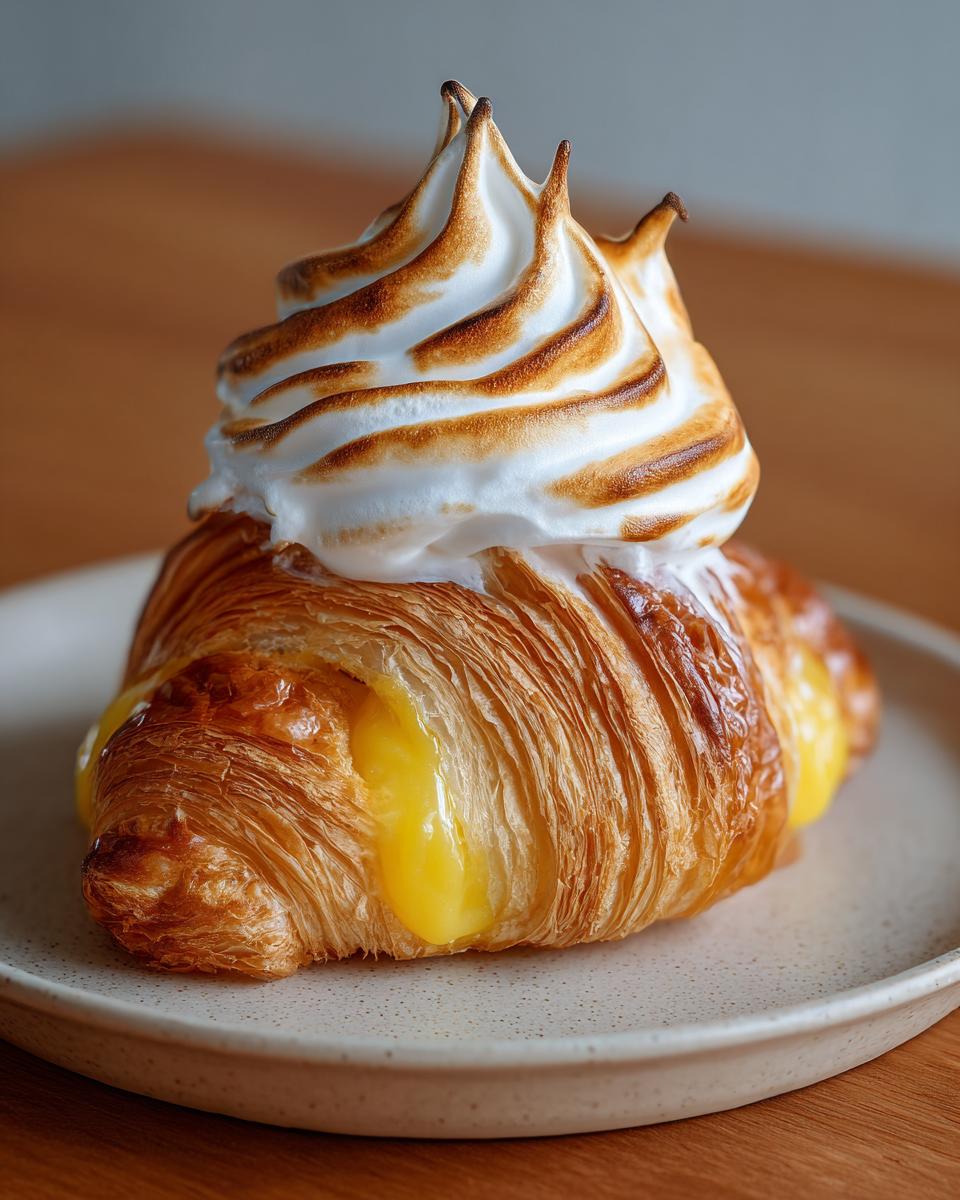 Lemon Meringue Croissants - detail 2