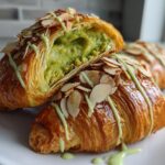 Matcha-Almond Croissants