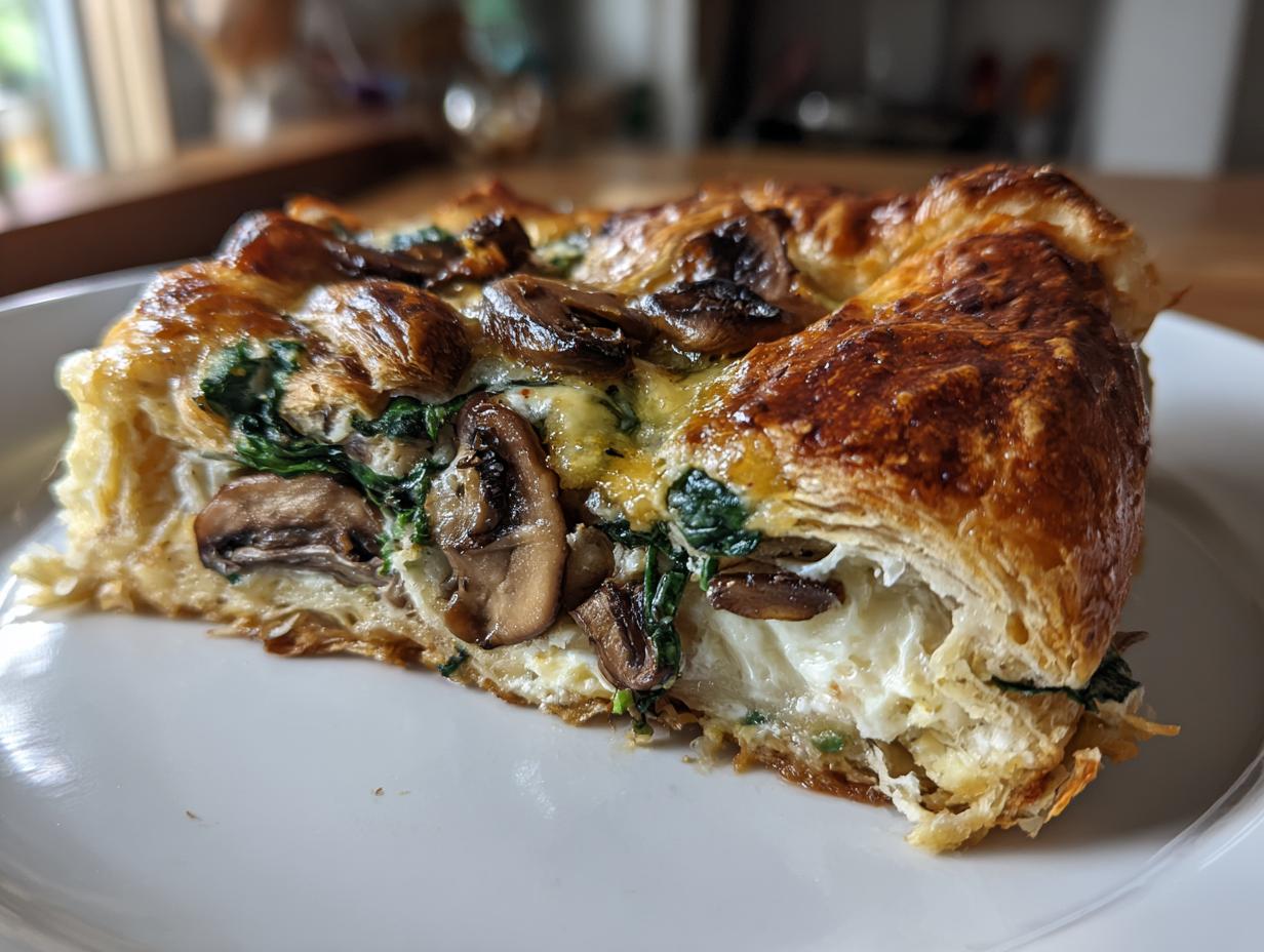Mushroom and Croissant Bake
