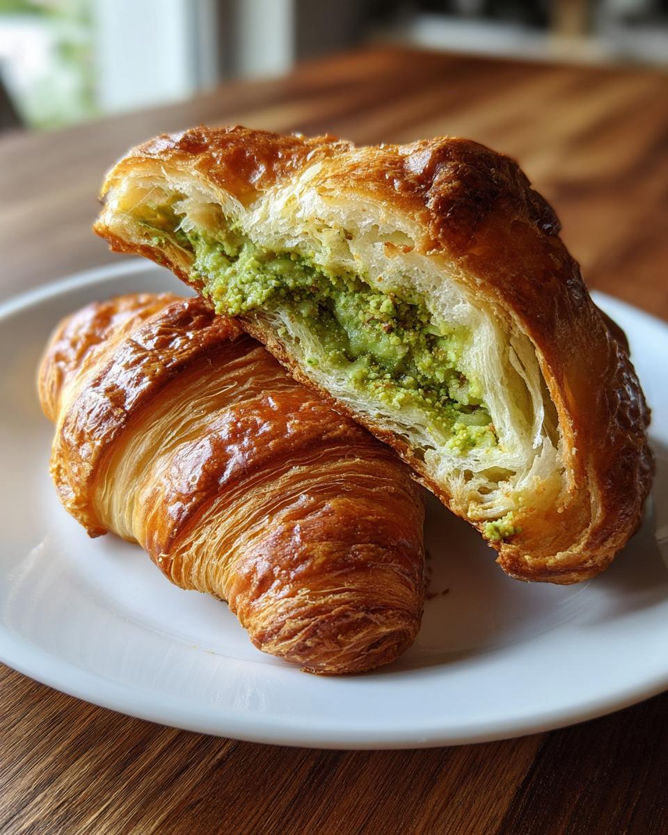 Pistachio Croissants - detail 2