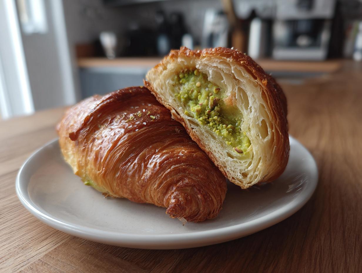 Pistachio Croissants