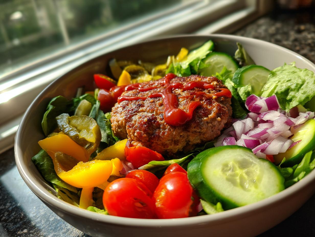 Turkey Burger Bowls