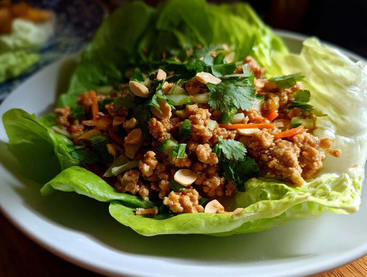 Turkey Lettuce Wraps with Sauce