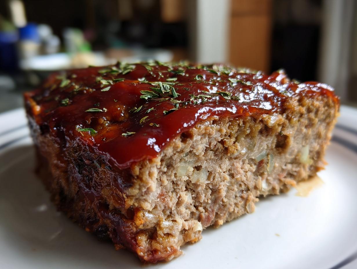 Turkey Meatloaf with a Ketchup Glaze