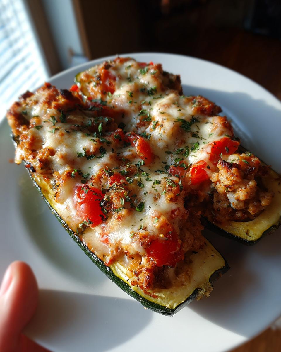 Turkey Zucchini Boats - detail 2