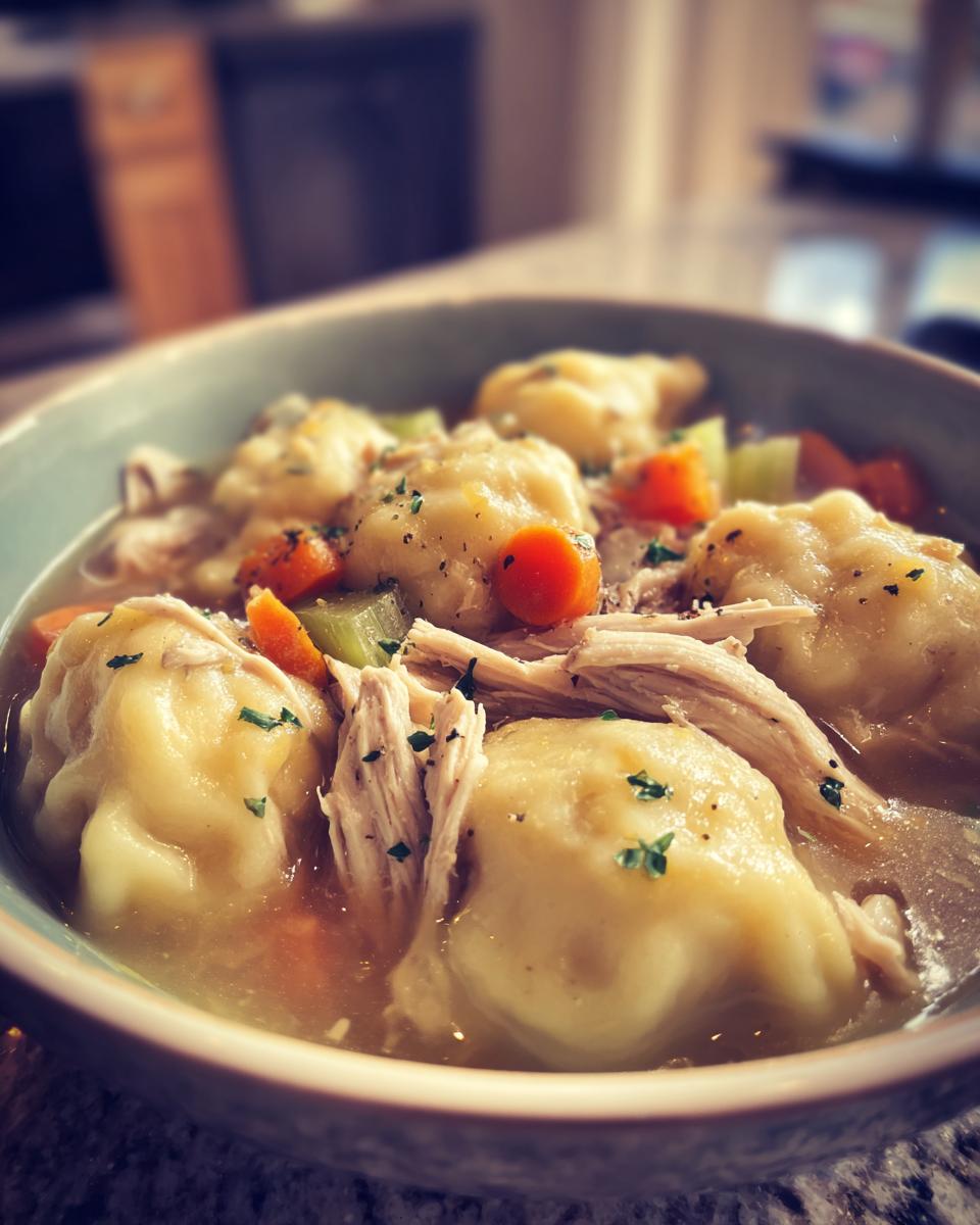 Turkey and Dumplings - detail 2