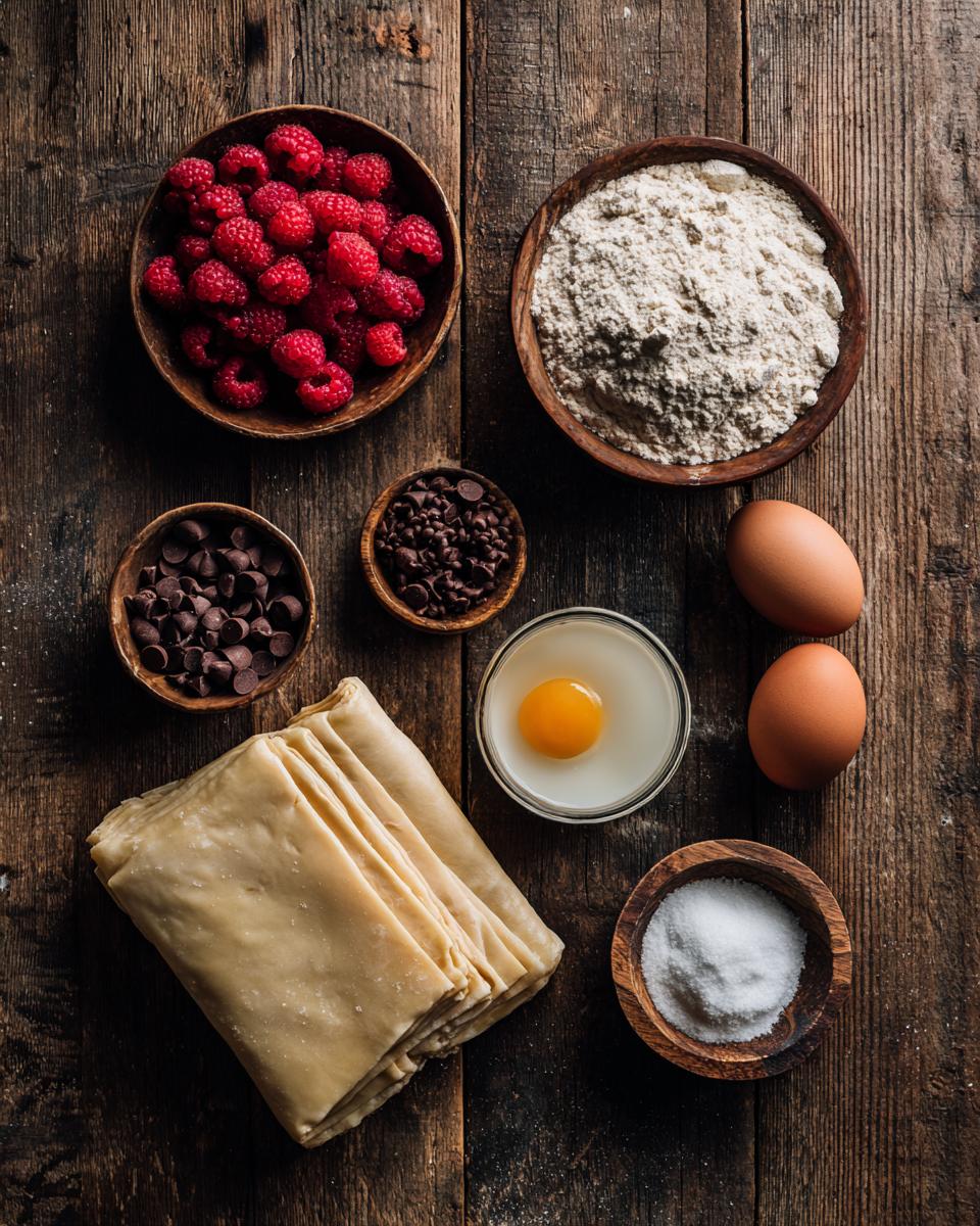 Raspberry Chocolate Croissants - detail 1