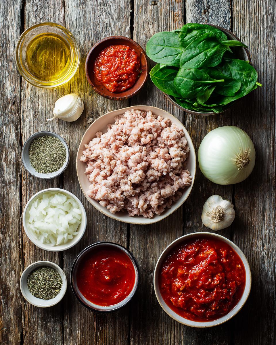 Turkey Spinach Lasagna - detail 1