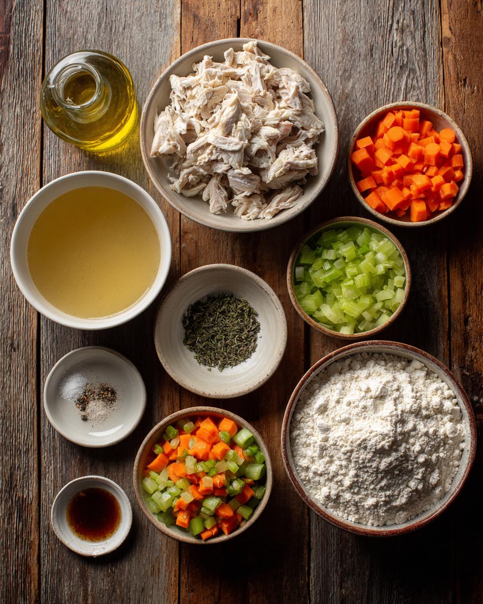 Turkey and Dumplings - detail 1